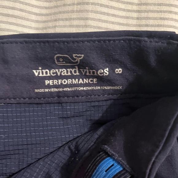 Vineyard Vines Boys Navy Blue Performance Short - Picture 2 of 3